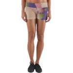 Fabric Textile Abstract Pattern Yoga Shorts
