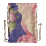 Fabric Textile Abstract Pattern Drawstring Bag (Large)