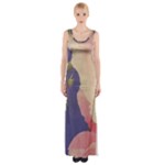 Fabric Textile Abstract Pattern Maxi Thigh Split Dress