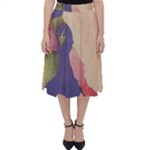 Fabric Textile Abstract Pattern Folding Skater Skirt