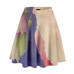 Fabric Textile Abstract Pattern High Waist Skirt by Celenk