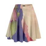 Fabric Textile Abstract Pattern High Waist Skirt
