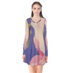 Fabric Textile Abstract Pattern Flare Dress