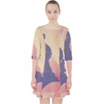 Fabric Textile Abstract Pattern Pocket Dress