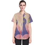 Fabric Textile Abstract Pattern Women s Short Sleeve Shirt