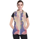 Fabric Textile Abstract Pattern Women s Puffer Vest