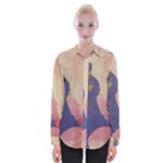 Fabric Textile Abstract Pattern Womens Long Sleeve Shirt