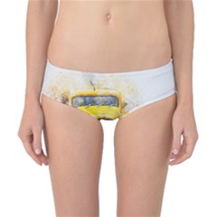 Car Old Art Abstract Classic Bikini Bottoms by Celenk