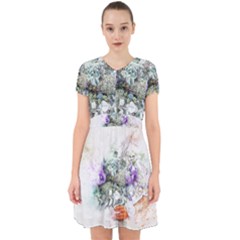 Flowers Bouquet Art Abstract Adorable In Chiffon Dress by Celenk