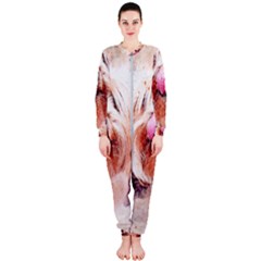 Dog Animal Pet Art Abstract Onepiece Jumpsuit (ladies)  by Celenk