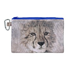 Leopard Art Abstract Vintage Baby Canvas Cosmetic Bag (large) by Celenk