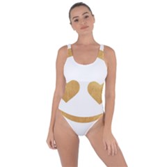 Gold Smiley Face Bring Sexy Back Swimsuit by NouveauDesign