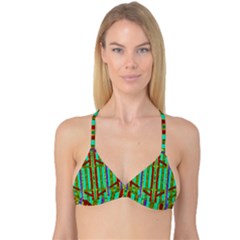Gift Wrappers For Body And Soul In  A Rainbow Mind Reversible Tri Bikini Top by pepitasart