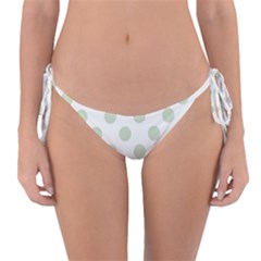 Green Dots Modern Pattern Paper Reversible Bikini Bottom by Celenk
