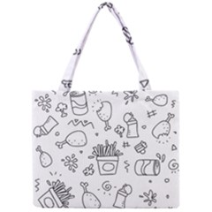 Set Chalk Out Scribble Collection Mini Tote Bag by Celenk