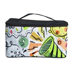 Doodle New Year Party Celebration Cosmetic Storage Case by Celenk