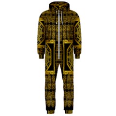 Beautiful Stars Would Be In Gold Frames Hooded Jumpsuit (men)  by pepitasart