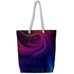 Abstract Pattern Art Wallpaper Full Print Rope Handle Tote (small)