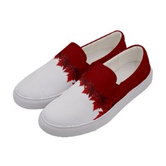 Canada Maple Leaf Shoes Women s Canvas Slip Ons by CanadaSouvenirs