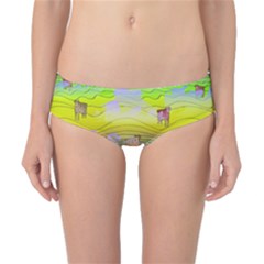 Cows And Clouds In The Green Fields Classic Bikini Bottoms by CosmicEsoteric