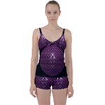 Sphere 3d Geometry Math Design Tie Front Two Piece Tankini