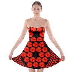 Geometry Maths Design Mathematical Strapless Bra Top Dress by Celenk