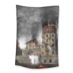 Destruction Apocalypse War Disaster Small Tapestry by Celenk