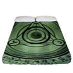 Rune Geometry Sacred Mystic Fitted Sheet (Queen Size)