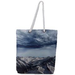 Mountain Landscape Sky Snow Full Print Rope Handle Tote (large) by Celenk