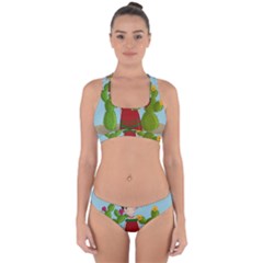 Frida Kahlo Doll Cross Back Hipster Bikini Set by Valentinaart