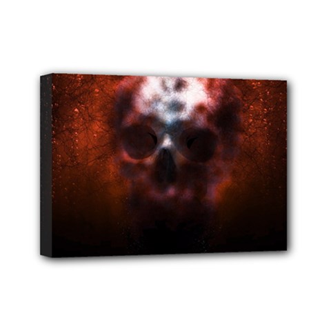 Skull Horror Halloween Death Dead Mini Canvas 7  X 5  by Celenk