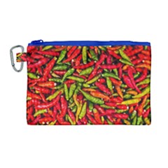 Chilli Pepper Spicy Hot Red Spice Canvas Cosmetic Bag (large) by Celenk