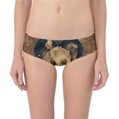 Skull Demon Scary Halloween Horror Classic Bikini Bottoms by Celenk