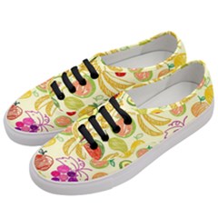 Cute Fruits Pattern Women s Classic Low Top Sneakers by paulaoliveiradesign