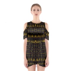 Hot As Candles And Fireworks In The Night Sky Shoulder Cutout One Piece by pepitasart