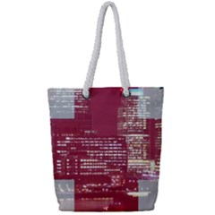 London England City Full Print Rope Handle Tote (small)