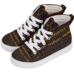 Hot As Candles And Fireworks In Warm Flames Kid s Hi-top Skate Sneakers by pepitasart