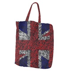Union Jack Flag Uk Patriotic Giant Grocery Zipper Tote by Celenk