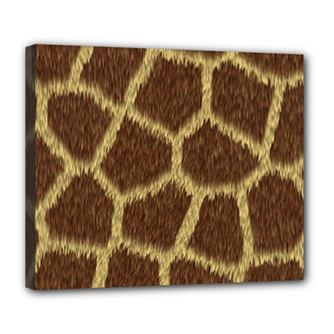 Background Texture Giraffe Deluxe Canvas 24  X 20   by Celenk