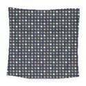 Beige Blue Cream Eggs On Grey Blue Square Tapestry (Large) View1