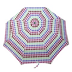 Multi White Dots Folding Umbrellas by snowwhitegirl