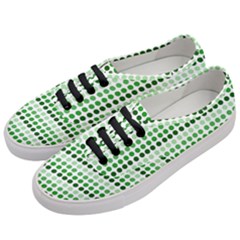 Greenish Dots Women s Classic Low Top Sneakers by snowwhitegirl