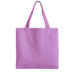 Pink Flowers Zipper Grocery Tote Bag by snowwhitegirl