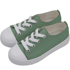 Mossy Green Kids  Low Top Canvas Sneakers by snowwhitegirl