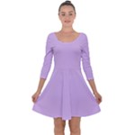 Lilac Morning Quarter Sleeve Skater Dress