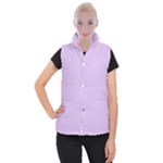Lilac Morning Women s Button Up Puffer Vest