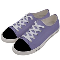 Grey Violet Women s Low Top Canvas Sneakers by snowwhitegirl