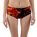 Lava Active Volcano Nature Reversible Mid-Waist Bikini Bottoms