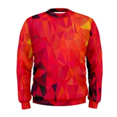 Triangle Geometric Mosaic Pattern Men s Sweatshirt by Nexatart