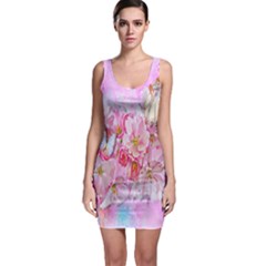 Nice Nature Flowers Plant Ornament Bodycon Dress by Nexatart